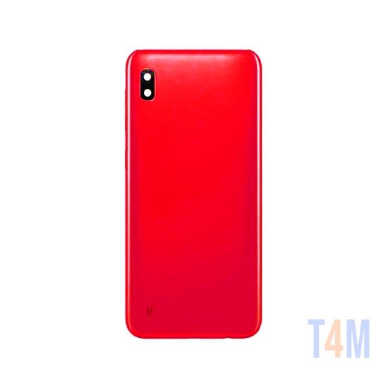 Tapa Trasera+Lente de Camara Samsung Galaxy A10/A105 Rojo